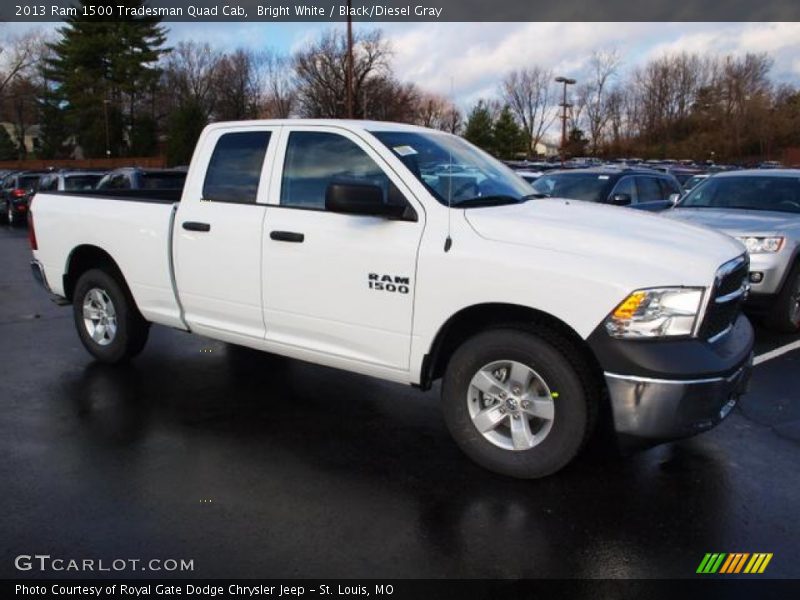 Bright White / Black/Diesel Gray 2013 Ram 1500 Tradesman Quad Cab