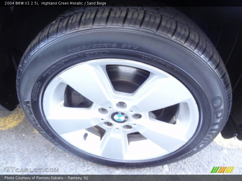 Highland Green Metallic / Sand Beige 2004 BMW X3 2.5i