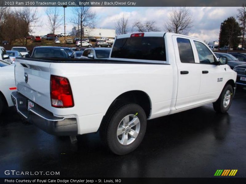 Bright White / Black/Diesel Gray 2013 Ram 1500 Tradesman Quad Cab