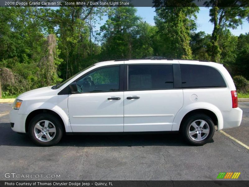 Stone White / Dark Slate/Light Shale 2008 Dodge Grand Caravan SE