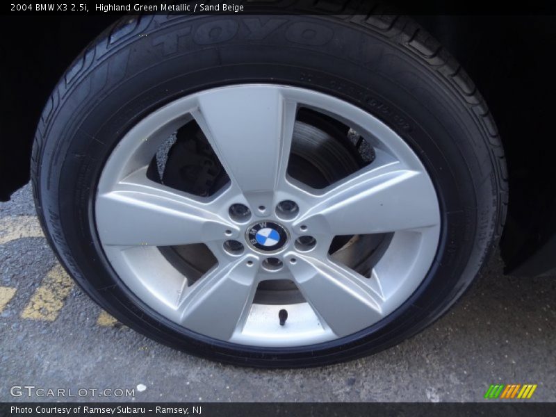 Highland Green Metallic / Sand Beige 2004 BMW X3 2.5i
