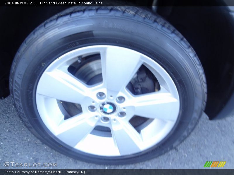Highland Green Metallic / Sand Beige 2004 BMW X3 2.5i