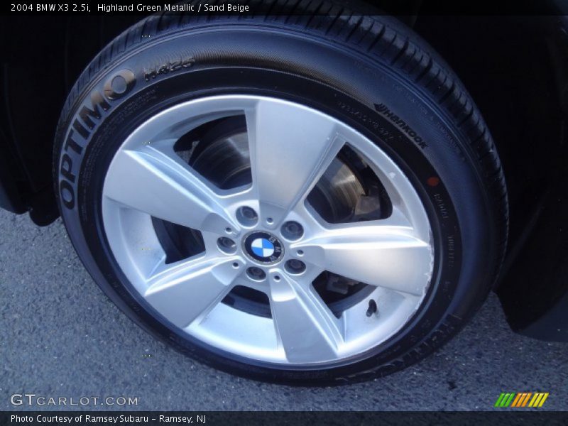 Highland Green Metallic / Sand Beige 2004 BMW X3 2.5i