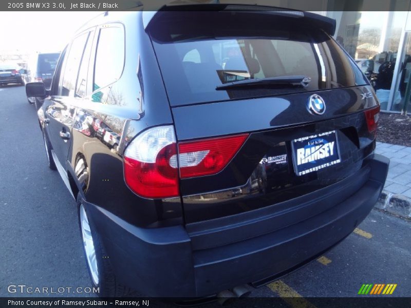 Jet Black / Black 2005 BMW X3 3.0i
