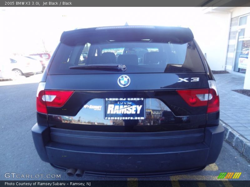 Jet Black / Black 2005 BMW X3 3.0i