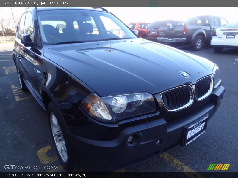 Jet Black / Black 2005 BMW X3 3.0i