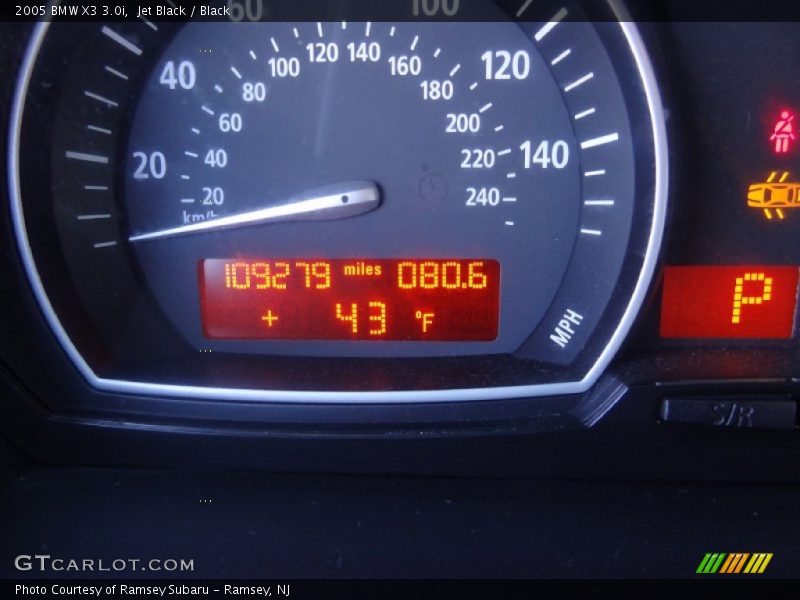 Jet Black / Black 2005 BMW X3 3.0i