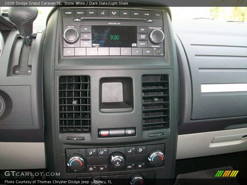 Stone White / Dark Slate/Light Shale 2008 Dodge Grand Caravan SE