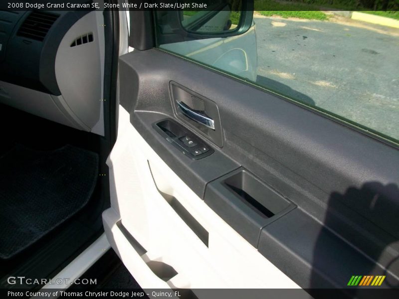 Stone White / Dark Slate/Light Shale 2008 Dodge Grand Caravan SE