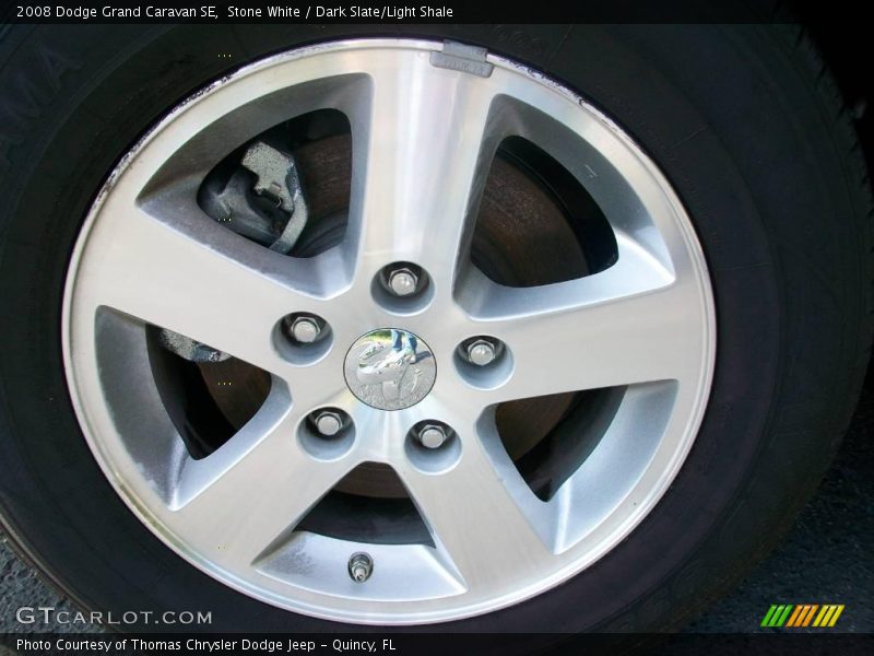 Stone White / Dark Slate/Light Shale 2008 Dodge Grand Caravan SE