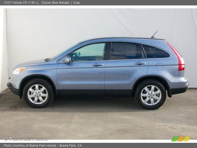 Glacier Blue Metallic / Gray 2007 Honda CR-V EX-L