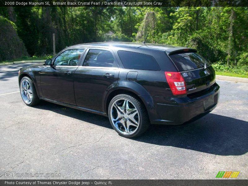 Brilliant Black Crystal Pearl / Dark Slate Gray/Light Slate Gray 2008 Dodge Magnum SE