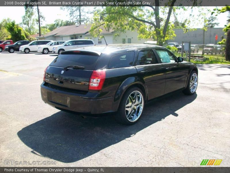 Brilliant Black Crystal Pearl / Dark Slate Gray/Light Slate Gray 2008 Dodge Magnum SE