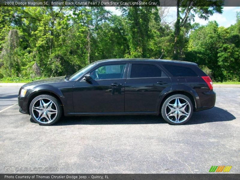 Brilliant Black Crystal Pearl / Dark Slate Gray/Light Slate Gray 2008 Dodge Magnum SE