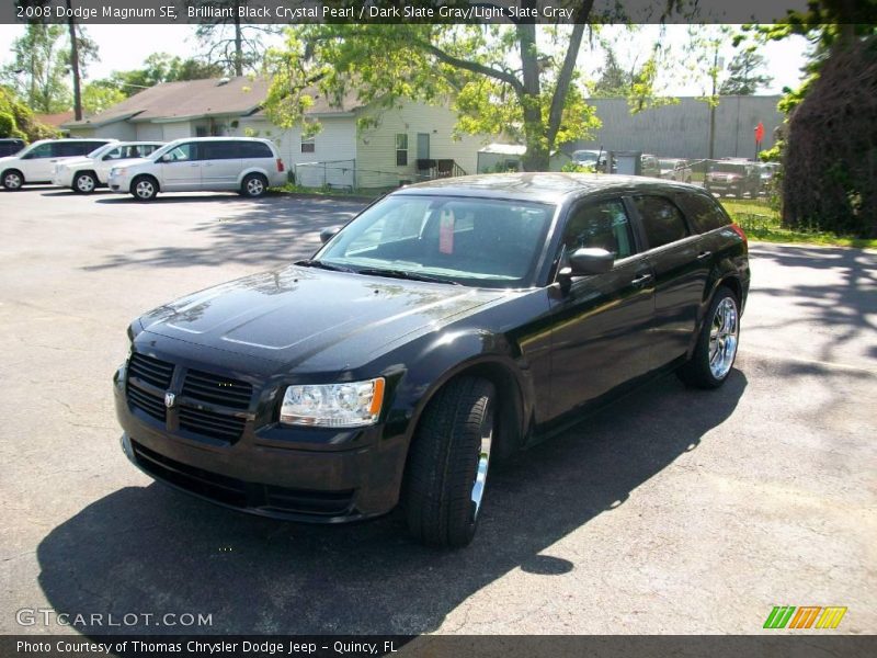 Brilliant Black Crystal Pearl / Dark Slate Gray/Light Slate Gray 2008 Dodge Magnum SE