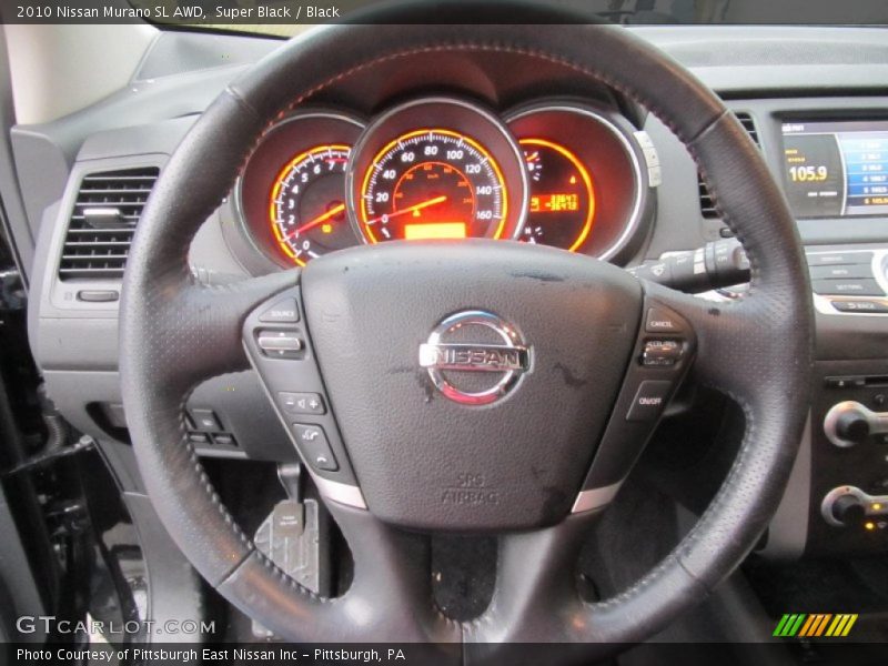 Super Black / Black 2010 Nissan Murano SL AWD