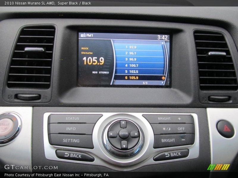 Super Black / Black 2010 Nissan Murano SL AWD