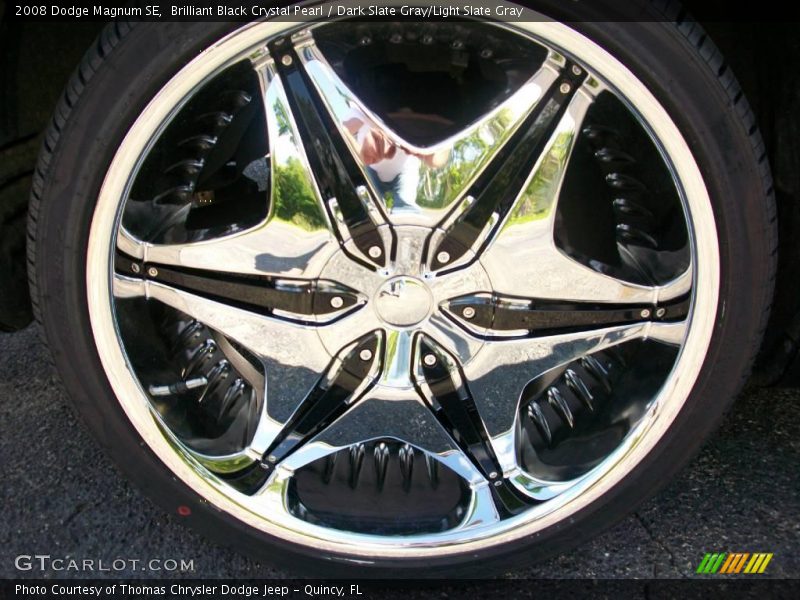 Brilliant Black Crystal Pearl / Dark Slate Gray/Light Slate Gray 2008 Dodge Magnum SE