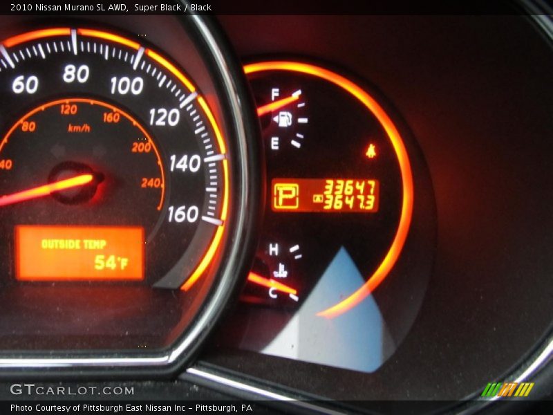 Super Black / Black 2010 Nissan Murano SL AWD