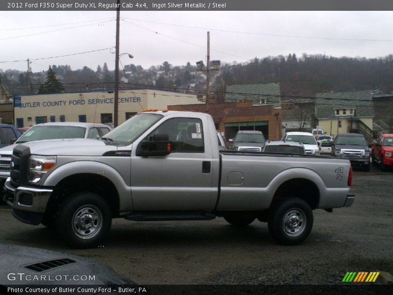 Ingot Silver Metallic / Steel 2012 Ford F350 Super Duty XL Regular Cab 4x4