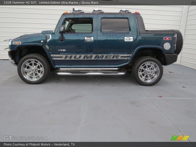 Limited Edition Ultra Marine / Ebony Black 2008 Hummer H2 SUT