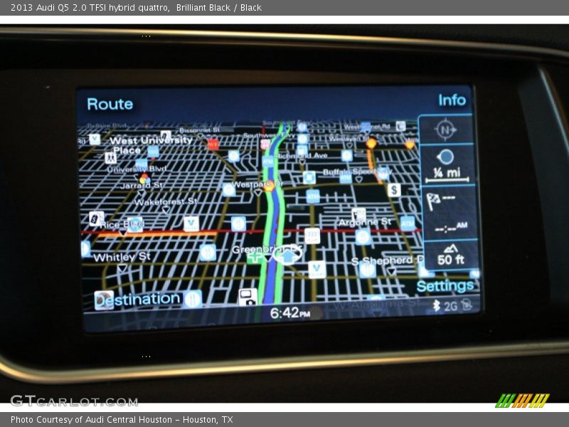Navigation of 2013 Q5 2.0 TFSI hybrid quattro