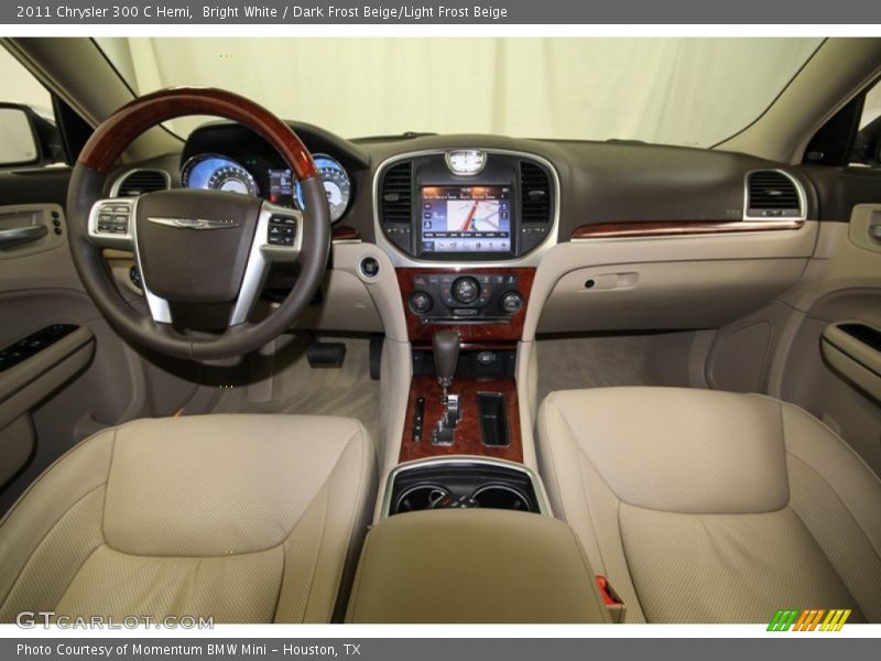 Bright White / Dark Frost Beige/Light Frost Beige 2011 Chrysler 300 C Hemi