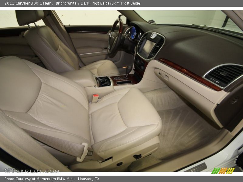 Bright White / Dark Frost Beige/Light Frost Beige 2011 Chrysler 300 C Hemi