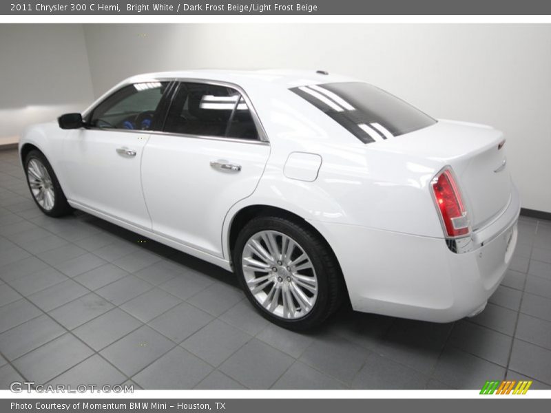 Bright White / Dark Frost Beige/Light Frost Beige 2011 Chrysler 300 C Hemi