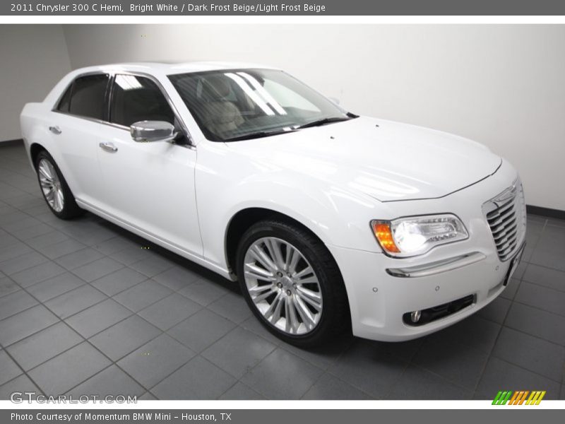 Bright White / Dark Frost Beige/Light Frost Beige 2011 Chrysler 300 C Hemi