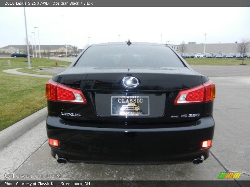Obsidian Black / Black 2010 Lexus IS 250 AWD