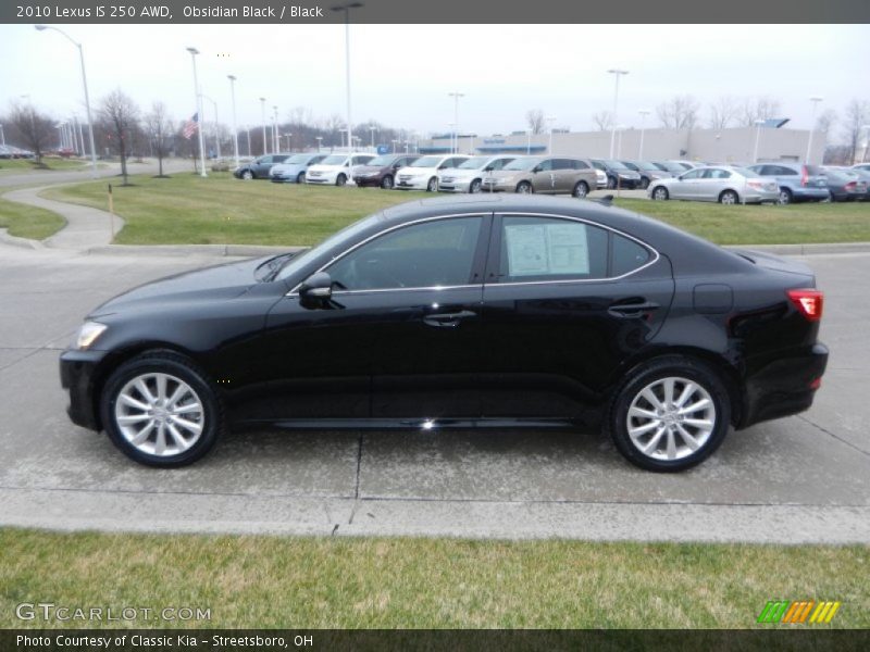 Obsidian Black / Black 2010 Lexus IS 250 AWD