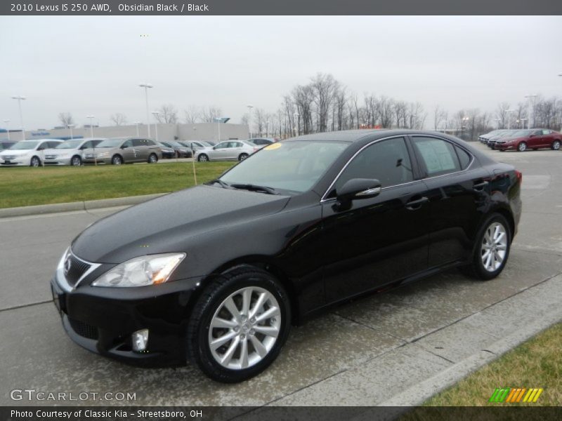 Obsidian Black / Black 2010 Lexus IS 250 AWD