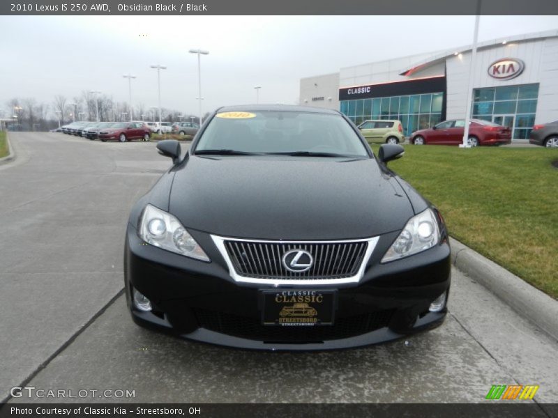 Obsidian Black / Black 2010 Lexus IS 250 AWD