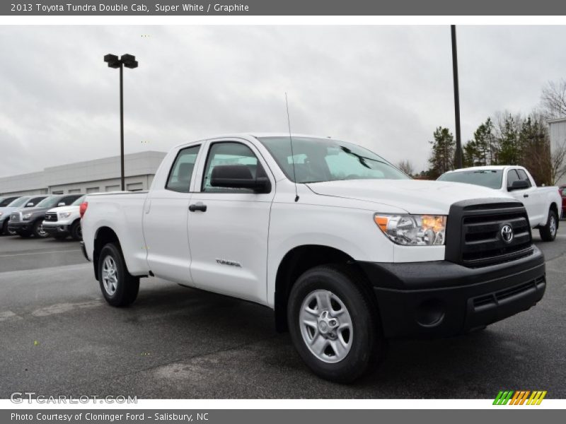 Super White / Graphite 2013 Toyota Tundra Double Cab