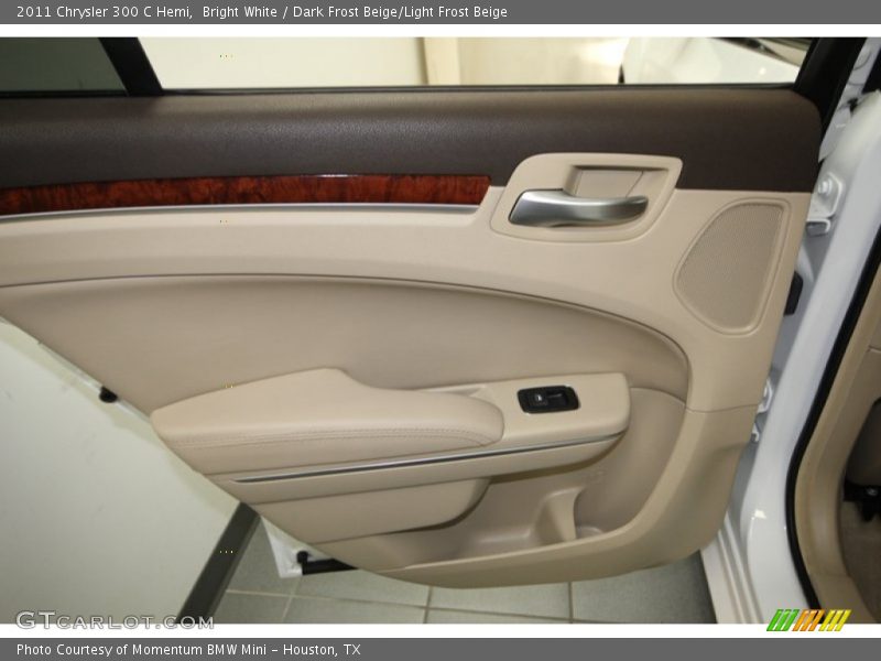 Bright White / Dark Frost Beige/Light Frost Beige 2011 Chrysler 300 C Hemi