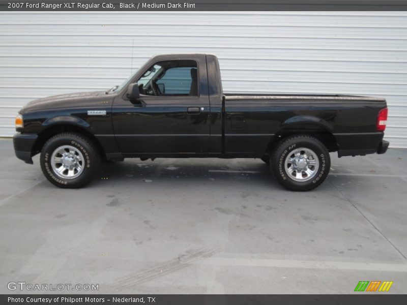 Black / Medium Dark Flint 2007 Ford Ranger XLT Regular Cab