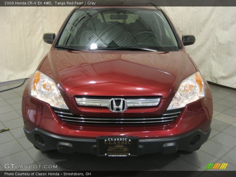 Tango Red Pearl / Gray 2009 Honda CR-V EX 4WD