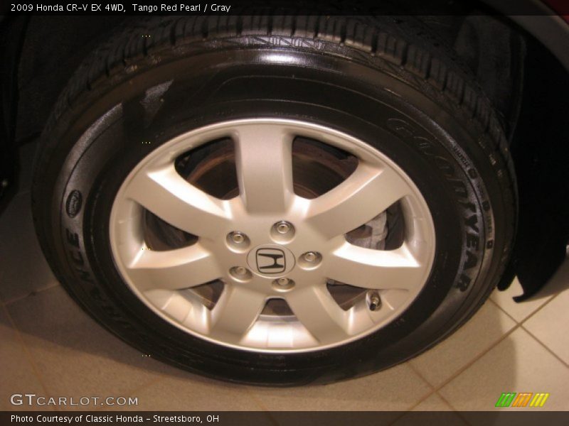 Tango Red Pearl / Gray 2009 Honda CR-V EX 4WD