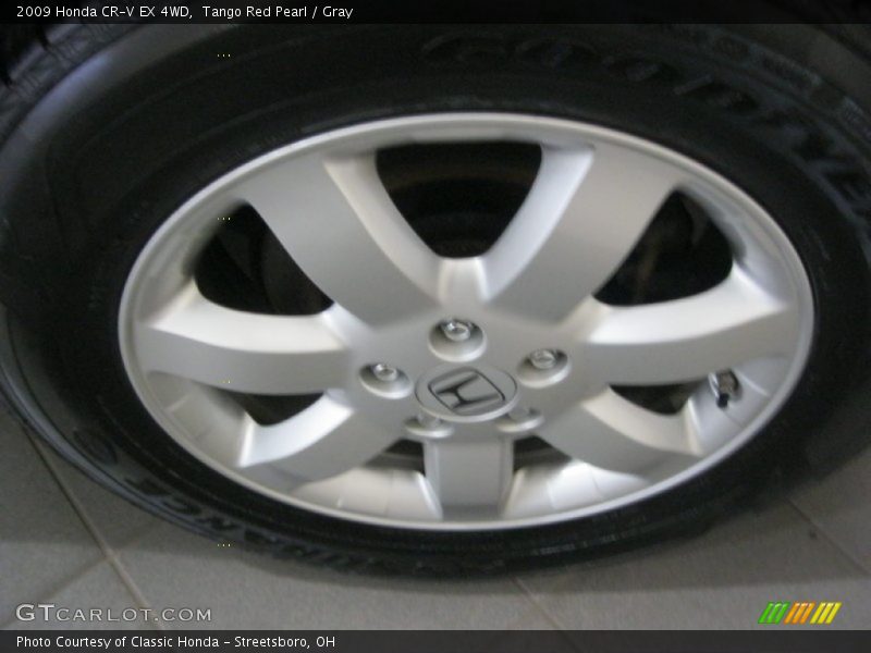 Tango Red Pearl / Gray 2009 Honda CR-V EX 4WD