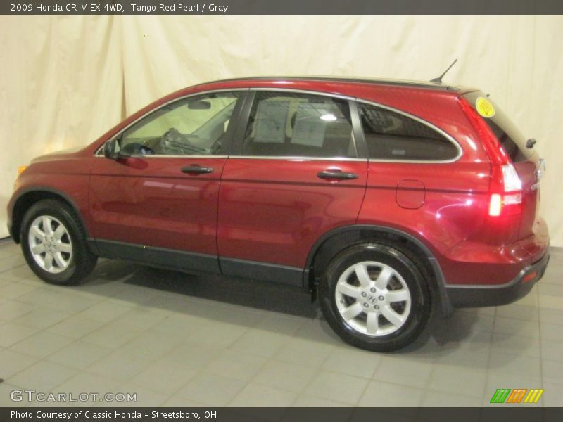 Tango Red Pearl / Gray 2009 Honda CR-V EX 4WD