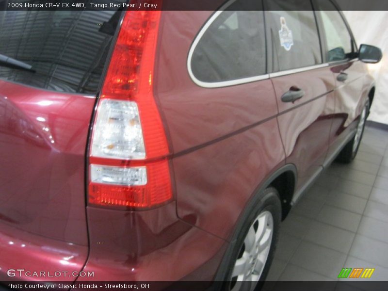 Tango Red Pearl / Gray 2009 Honda CR-V EX 4WD