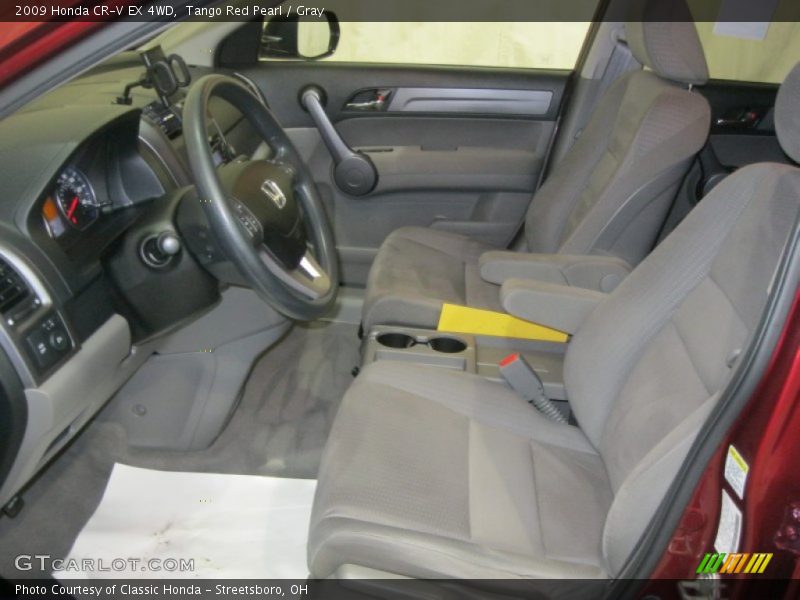 Tango Red Pearl / Gray 2009 Honda CR-V EX 4WD