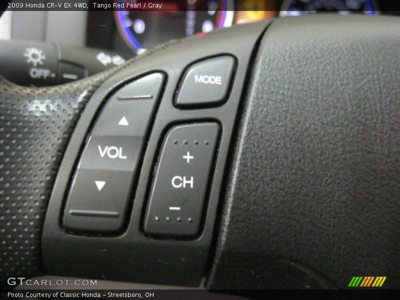 Tango Red Pearl / Gray 2009 Honda CR-V EX 4WD