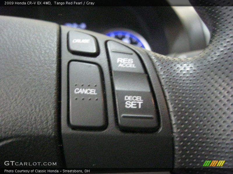 Tango Red Pearl / Gray 2009 Honda CR-V EX 4WD