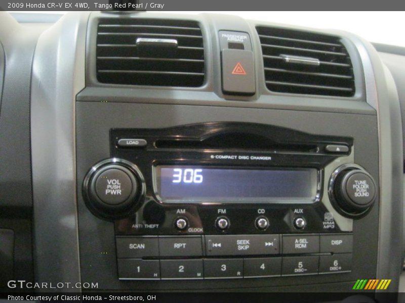 Tango Red Pearl / Gray 2009 Honda CR-V EX 4WD
