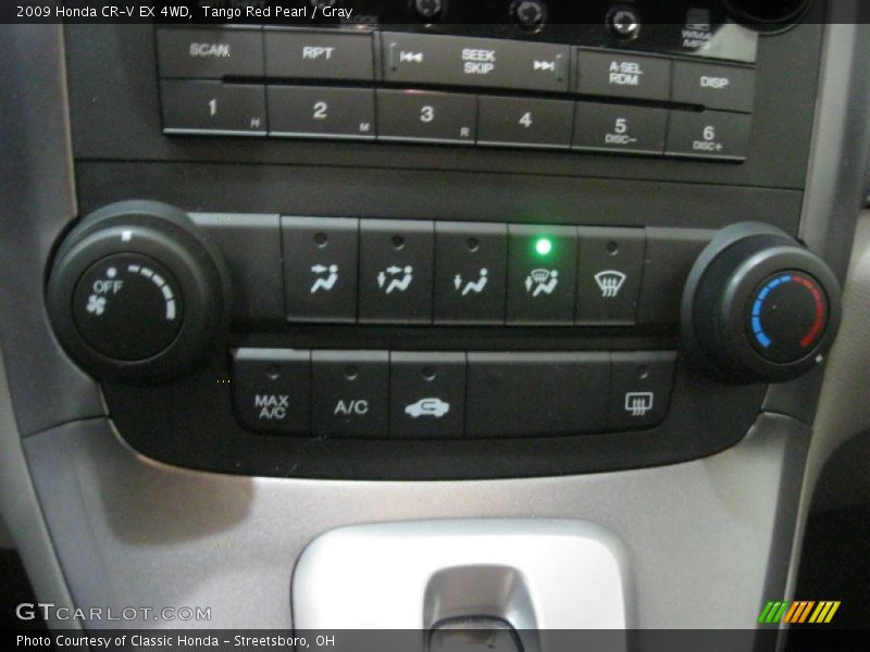 Tango Red Pearl / Gray 2009 Honda CR-V EX 4WD
