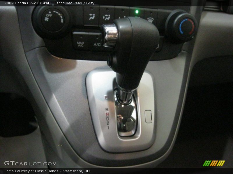 Tango Red Pearl / Gray 2009 Honda CR-V EX 4WD