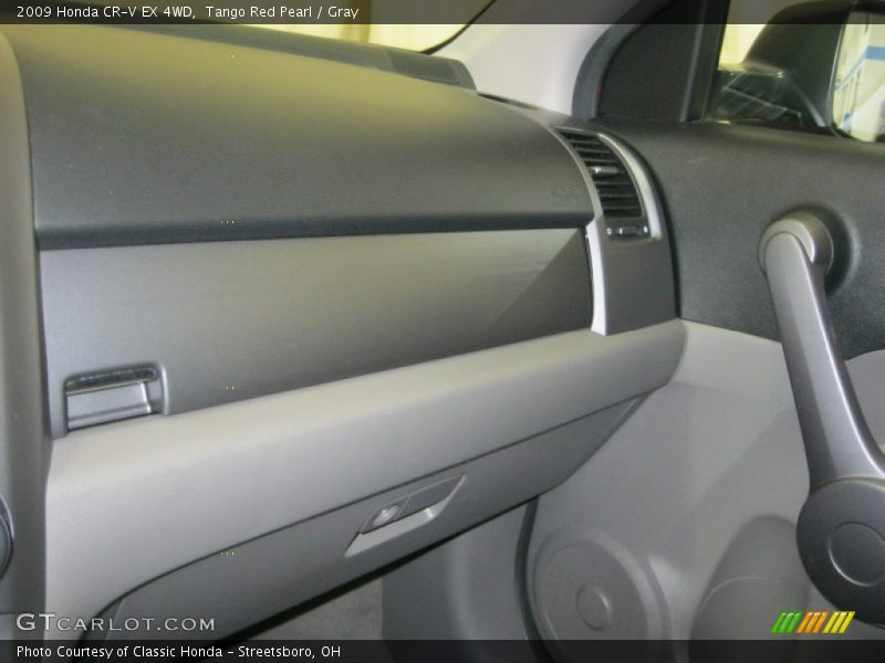 Tango Red Pearl / Gray 2009 Honda CR-V EX 4WD