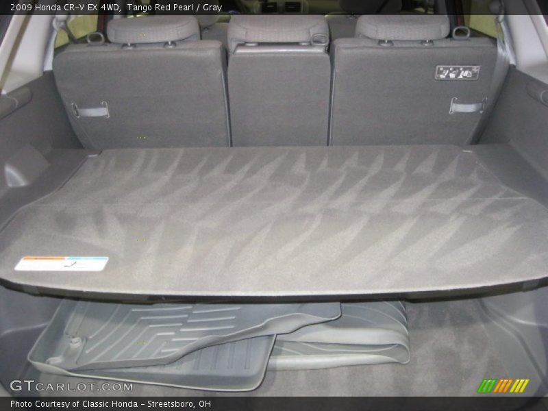 Tango Red Pearl / Gray 2009 Honda CR-V EX 4WD
